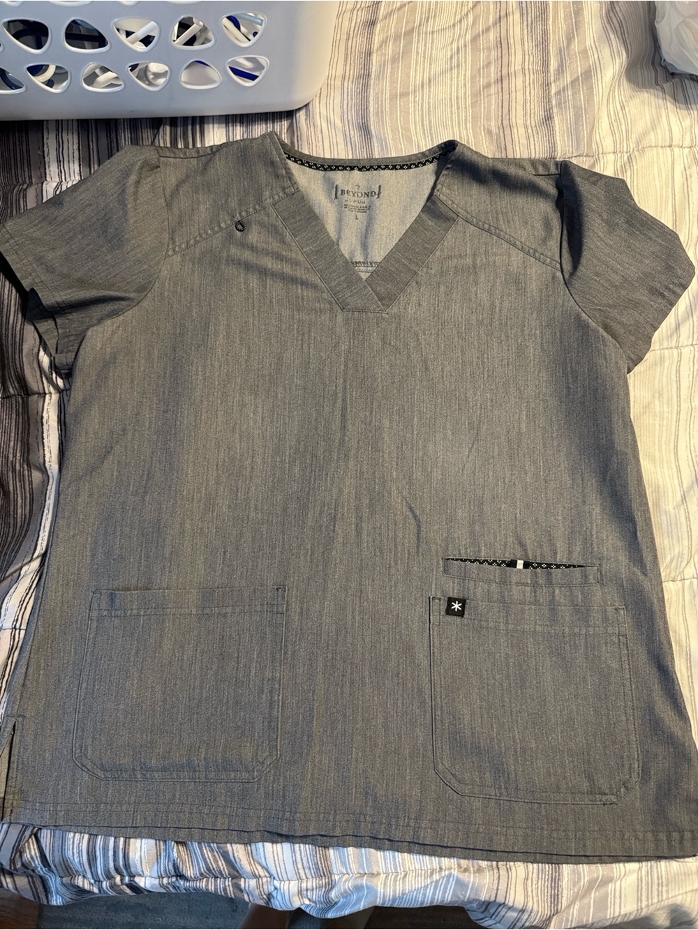 3 women’s scrub top bundle